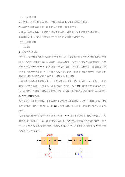 三极管放大实验报告