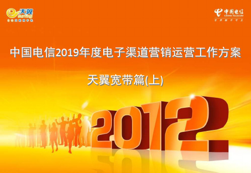 2019年度电子渠道营销运营工作方案-宽带篇