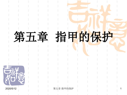 第五章  指甲的保护 ppt课件