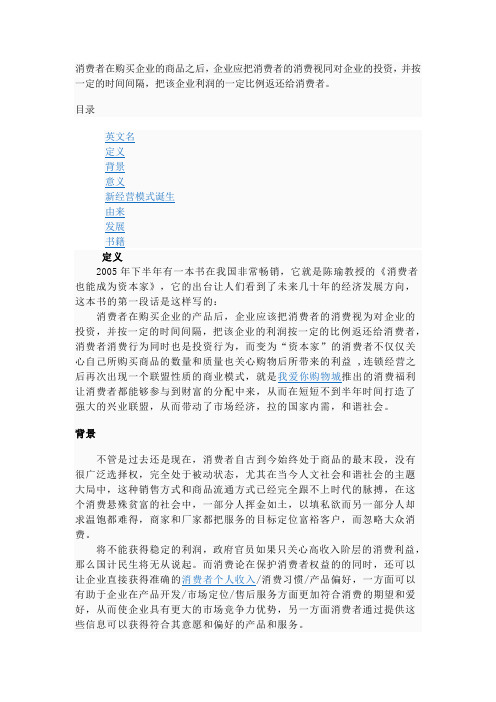 消费资本论概述
