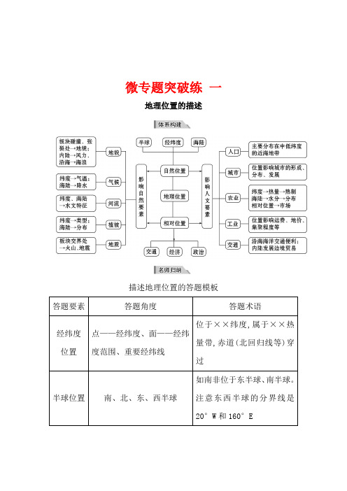【高考专递】2017届高考地理二轮复习：全套微专题突破练(含答案)