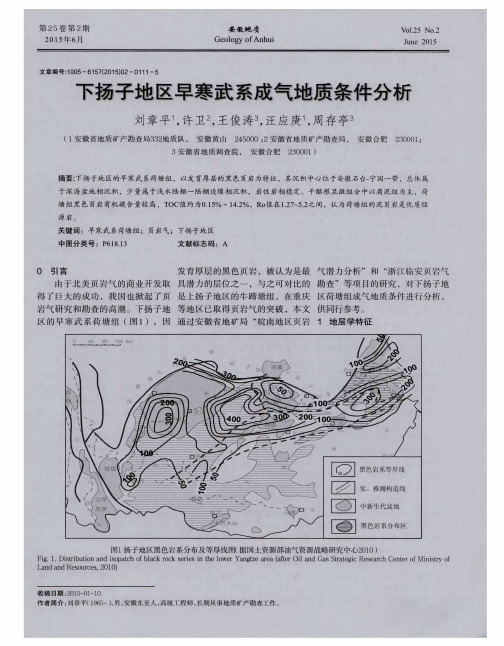 下扬子地区早寒武系成气地质条件分析