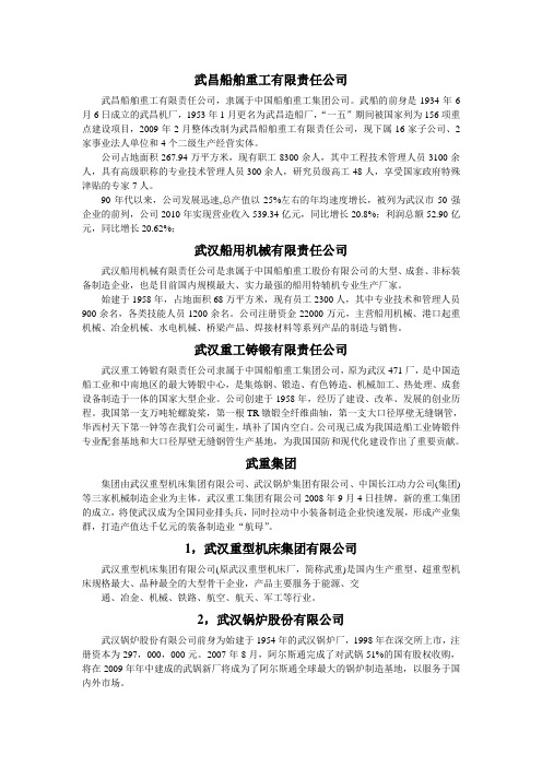 武汉知名制造业企业