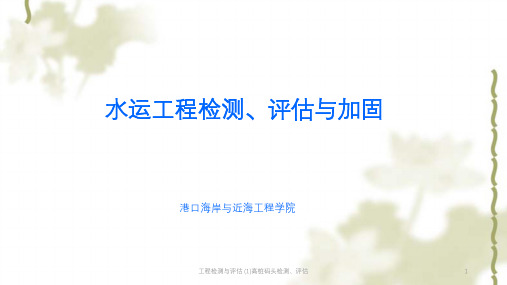 工程检测与评估 (1)高桩码头检测、评估ppt课件