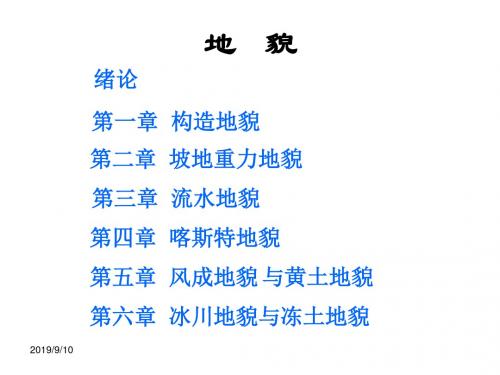 地质学基础课件：地貌
