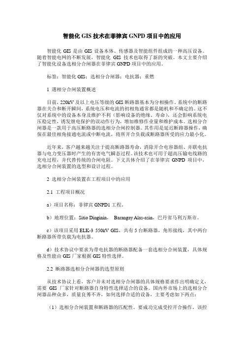 智能化GIS技术在菲律宾GNPD项目中的应用