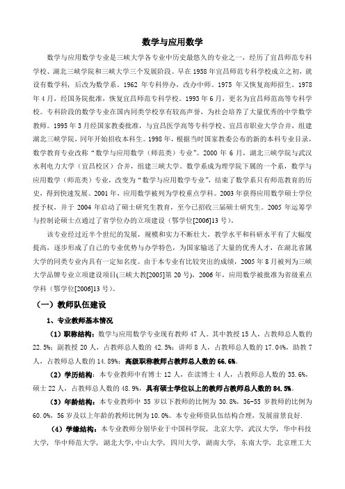 应用数学学科优势