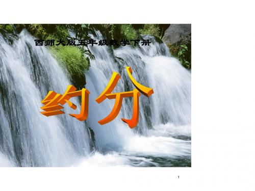 西师大版小学数学五下__约分