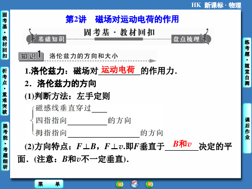 2014新坐标物理一轮复习课件-第八章磁场 2
