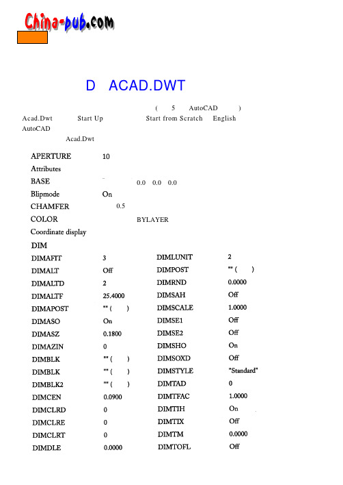 2000使用指南-附录D-ACAD