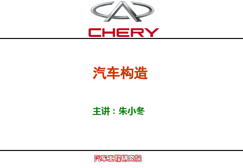 奇瑞汽车构造内部培训(变速箱)