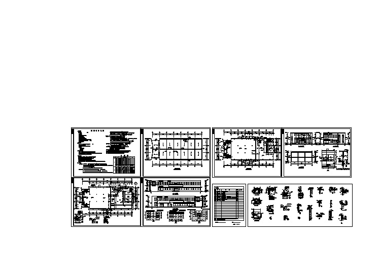 两层1552平米学生食堂建筑施工图