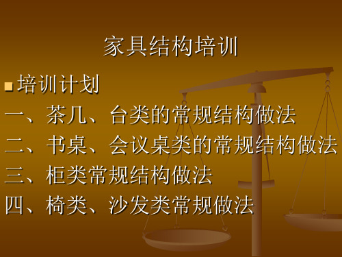 家具功能尺寸以及结构