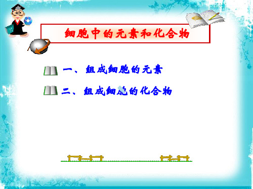 细胞中的元素和化合物无机物