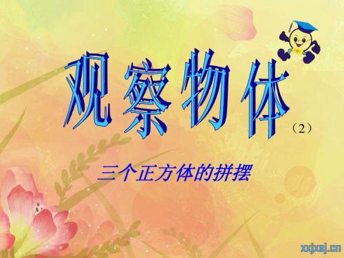 人教版三年级数学上册第六单元《观察物体》的PPT课件