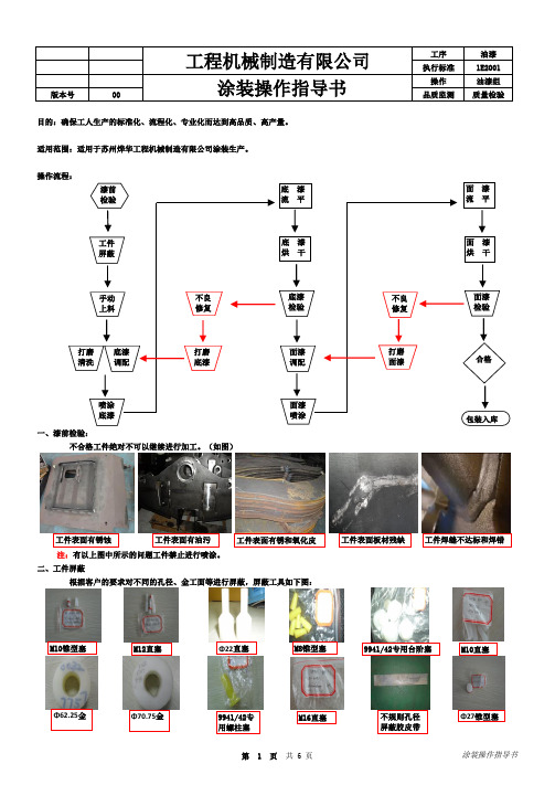 工程机械产品涂装工艺