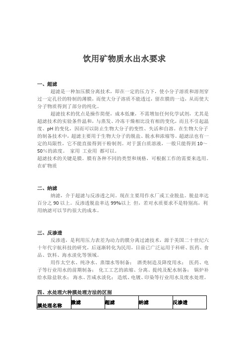 纳滤与反渗透区别