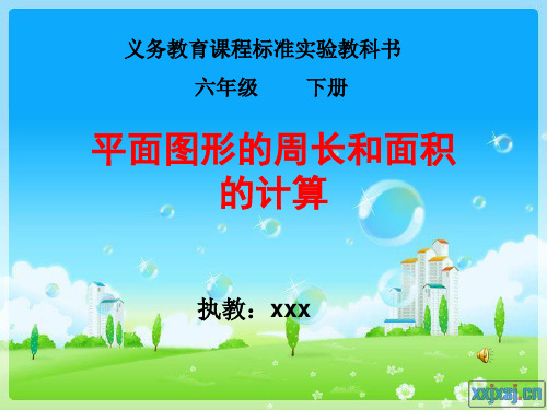 平面图形的周长和面积    的计算