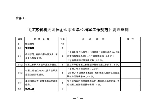 档案室细则