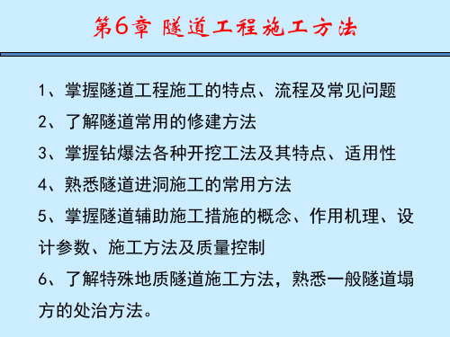 (完整ppt)隧道施工方法
