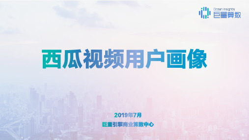 西瓜视频用户画像-2019年6月-商业算数中心-pdf