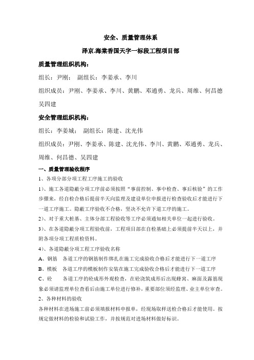 建筑工程质量管理体系