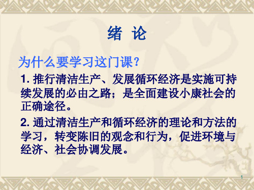 清洁生产与循环经济全PPT课件