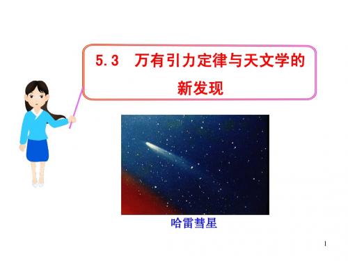 高一课件集5.3  万有引力定律与天文学的新发现