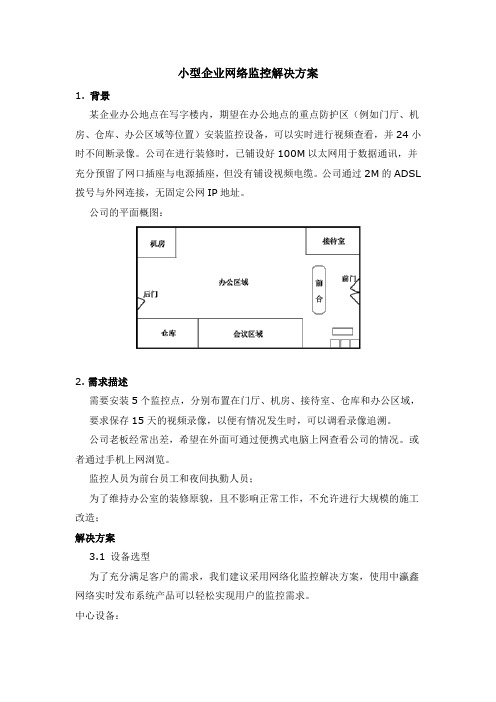 小型企业网络监控解决方案