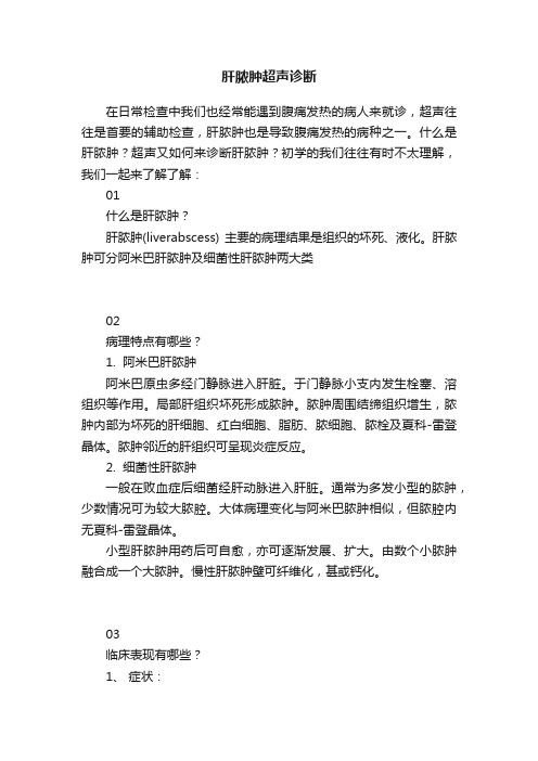 肝脓肿超声诊断