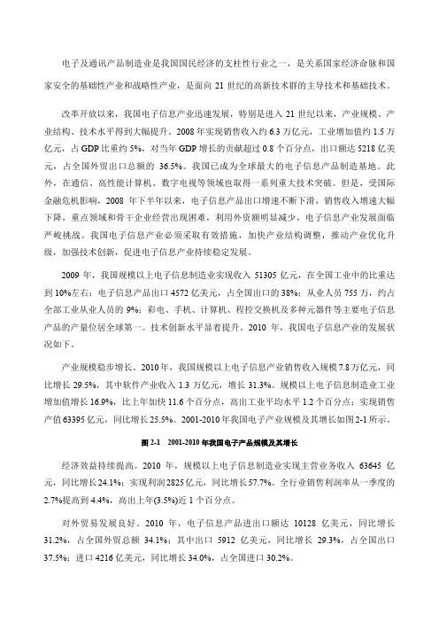 电子通讯业行业概况
