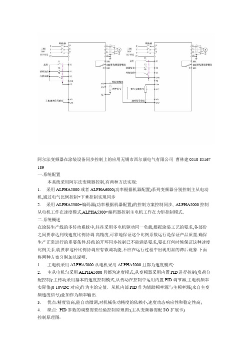 阿尔法变频器PID调试