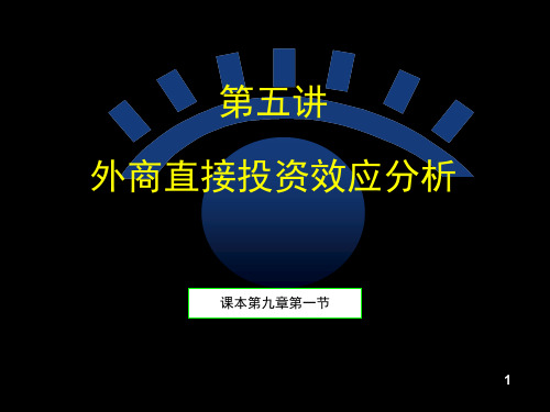 国际投资学第五讲 国际直接投资效用分析61 第五讲教学PPT
