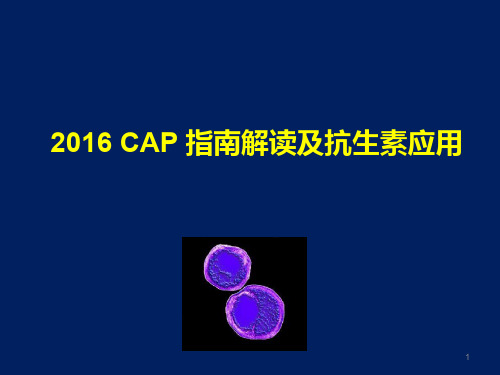 (精选课件)社区获得性肺炎(CAP)指南解读及抗生素应用