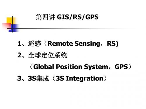 空间信息系统原理04