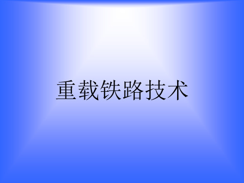 重载铁路新技术