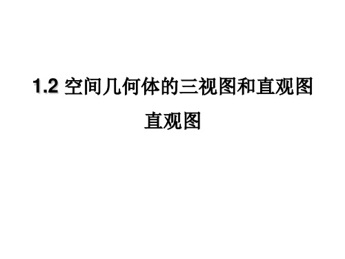人教A版数学必修二1.2.3《空间几何体的直观图》实用授课课件