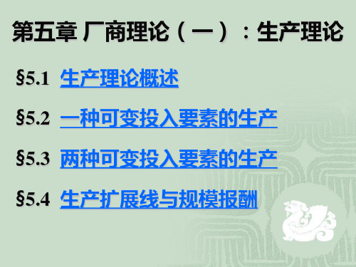 05厂商理论(生产理论)