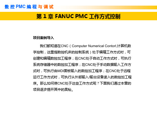 数控PMC编程与调试第1章  FANUC PMC 工作方式控制