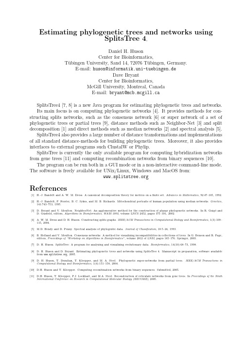 Estimating phylogenetic trees and networks using