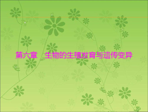 2016年《南方新中考》生物配套课件 第一部分 第六章 第一讲 生物的生殖和发育