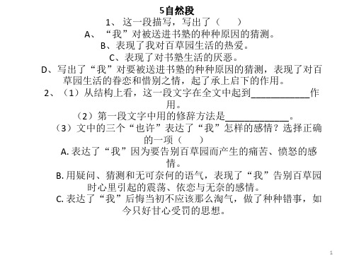 《倾听鸟语》阅读