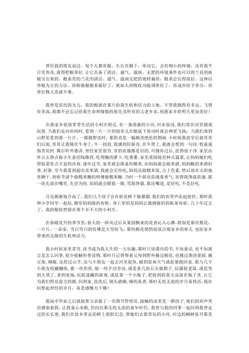 把根留住