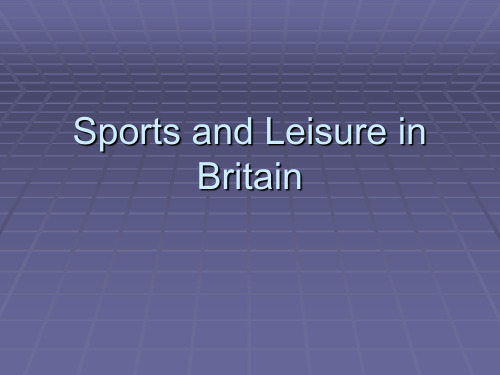 Sports in Britain