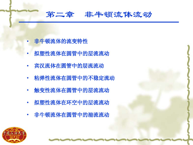 非牛顿流体流动