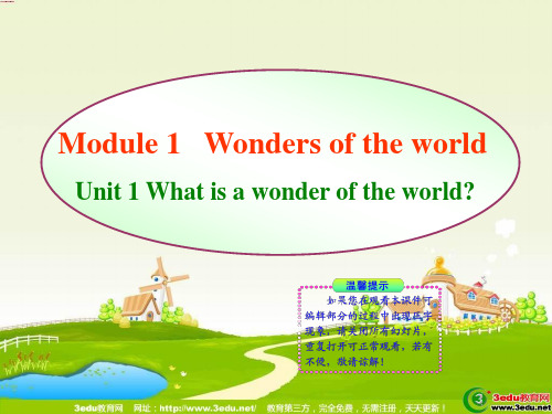 九年级英语Wonders of the world课件3