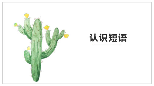 汉语短语教学 超实用公开课PPT
