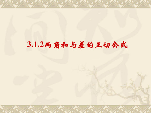 3.1.2  两角和与差的正切公式(张奕辉用)