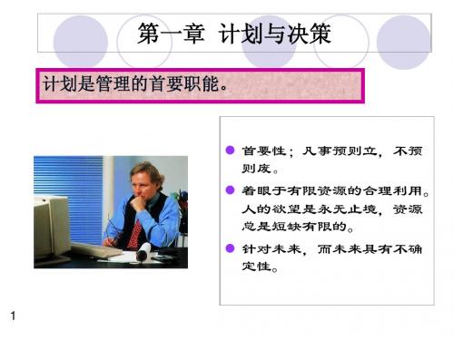 第一章计划与决策