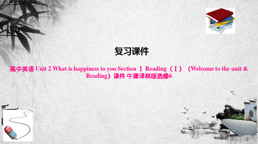 高中英语 Unit 2 What is happiness to you Section Ⅰ Re